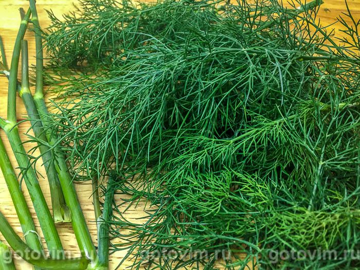Фотографии рецепта Укроп с солью на зиму, 01 Укроп с солью на зиму, Шаг 01