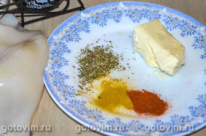 Фотографии рецепта Жареные кальмары на гриле (или сковороде), 01 Жареные кальмары на гриле (или сковороде), Шаг 01