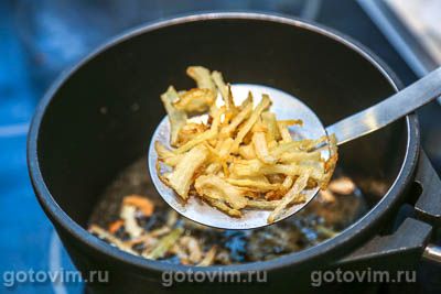 Фотографии рецепта Хрустящий жареный лук с карри, 04 Хрустящий жареный лук с карри, Шаг 04