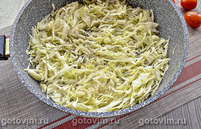 Фотографии рецепта Жареные пирожки с капустой, 01 Жареные пирожки с капустой, Шаг 01