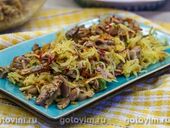 Салат из куриных желудков с картофелем пай