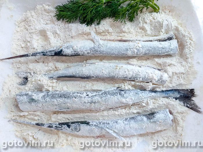 Фотографии рецепта Жареный сарган , 03 Жареный сарган , Шаг 03