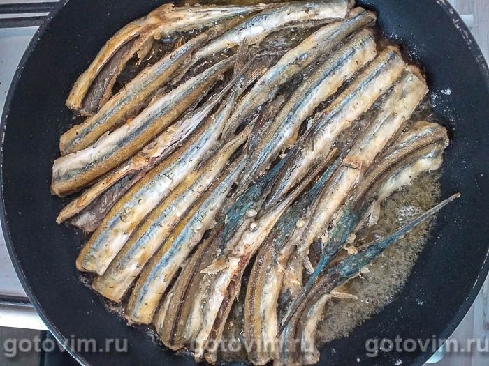 Фотографии рецепта Жареный сарган , 05 Жареный сарган , Шаг 05