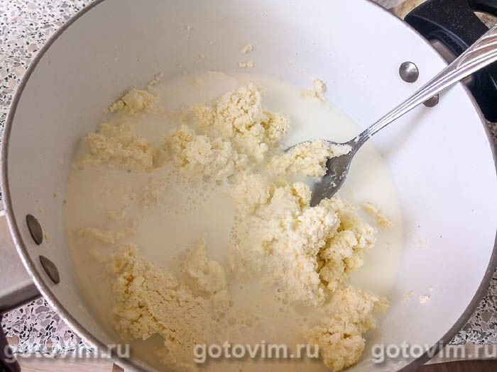 Фотографии рецепта Творожная запеканка с ягодами шелковицы, 04 Творожная запеканка с ягодами шелковицы, Шаг 04