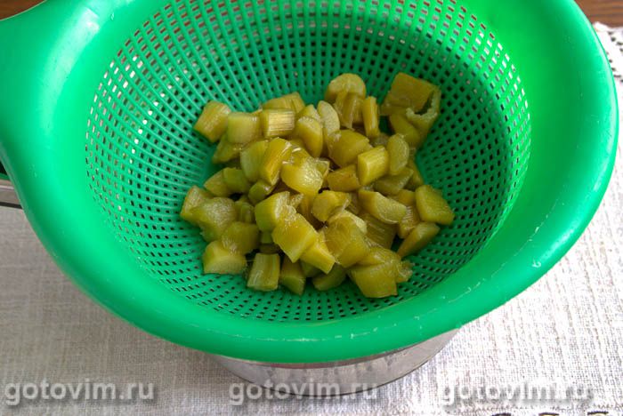 Фотографии рецепта Цукаты из ревеня, 05 Цукаты из ревеня, Шаг 05