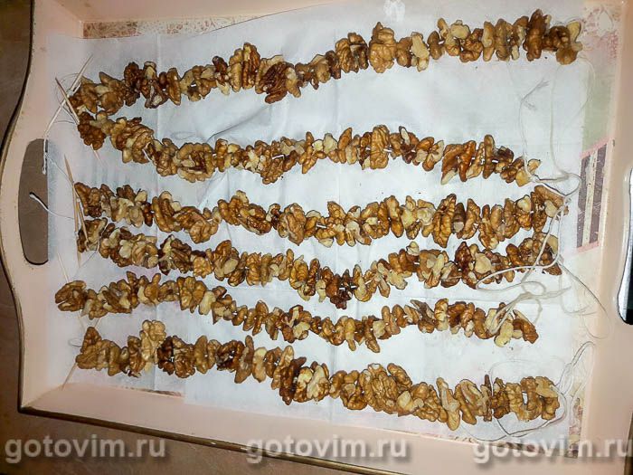 Фотографии рецепта Чурчхела в домашних условиях, 01 Чурчхела в домашних условиях, Шаг 01