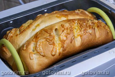 Багеты с сыром (рецепт для хлебопечки)