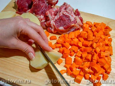 Баранина с овощами и черносливом Баранина с овощами и черносливом