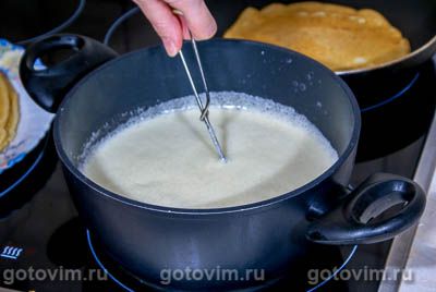 Блины с лимонным курдом