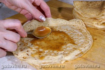 Блины с карамелью Блины с карамелью