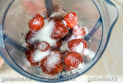 Блины с клубничным желе Блины с клубничным желе