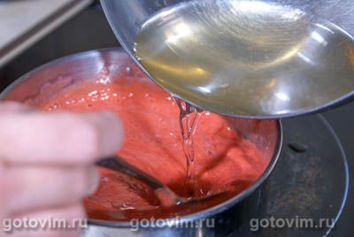 Блины с клубничным желе Блины с клубничным желе