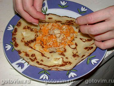 Блины с мясом