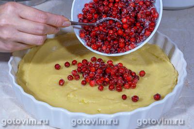 Пирог с брусникой Пирог с брусникой