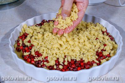 Пирог с брусникой Пирог с брусникой