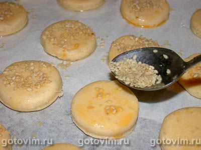 Сырное печенье с кунжутом Сырное печенье с кунжутом