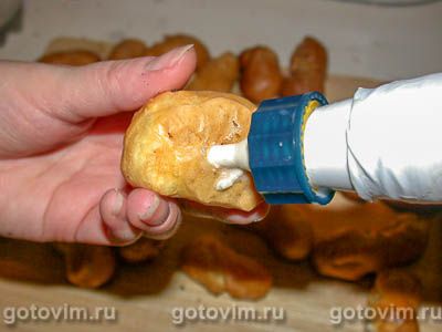 Эклеры с заварным кремом Эклеры с заварным кремом