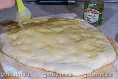 Фокачча с зеленым перцем Фокачча с зеленым перцем