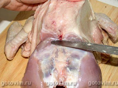 Галантин из курицы печеный Галантин из курицы печеный