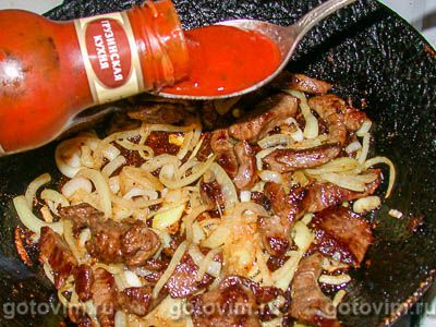 Азу с грибами и томатным соусом Азу с грибами и томатным соусом