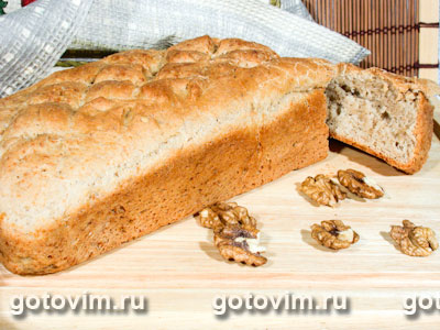 Хлеб с сыром и грецкими орехами