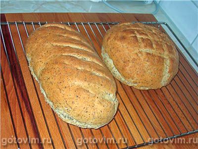 Хлеб с овсяными хлопьями и молотыми льняными семечками . Фото-рецепт