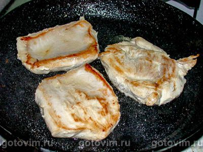 Филе индейки с грибами и сыром