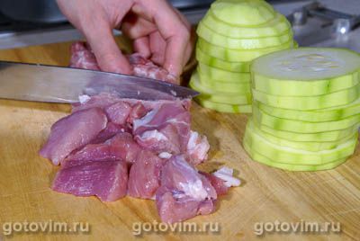 Башенки из кабачков с фаршем Башенки из кабачков с фаршем