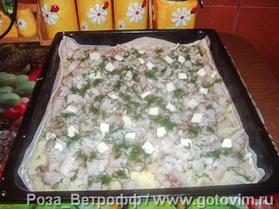 Картофельно рыбный пирог Картофельно рыбный пирог