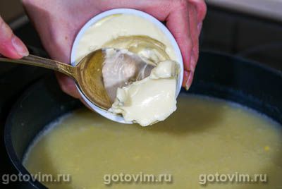 Картофельный суп пюре с сыром