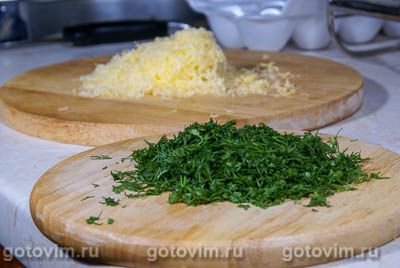 Сырный кекс с укропом