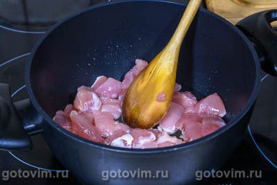 Кобблер с курицей и белыми грибами