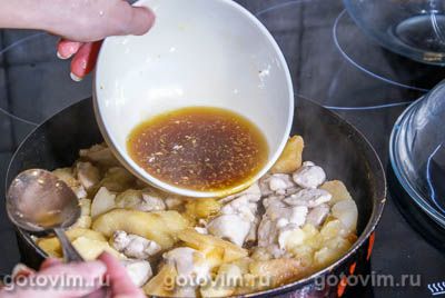 Крамбль из курицы с яблоками Крамбль из курицы с яблоками