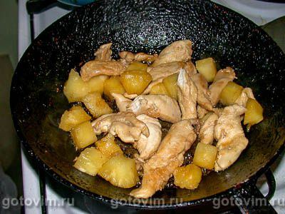 Курица с ананасами Курица с ананасами
