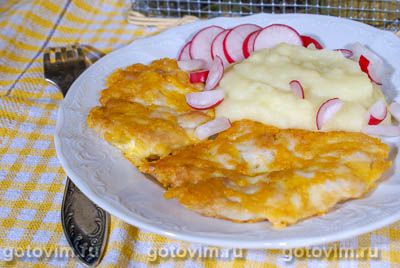 Куриные котлеты с сыром