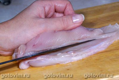 Куриная грудка в сухариках Куриная грудка в сухариках