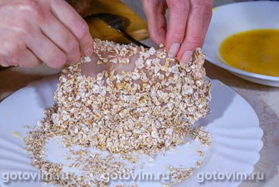 Курица в овсяных хлопьях Курица в овсяных хлопьях