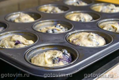 Маффины с черникой Маффины с черникой