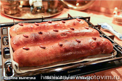 Постный рулет с маком Постный рулет с маком