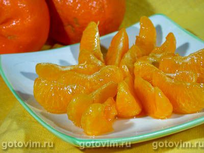 Мандарины в карамели