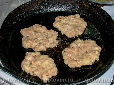 Мясные оладьи