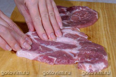 Свиная шейка с козьим сыром Свиная шейка с козьим сыром