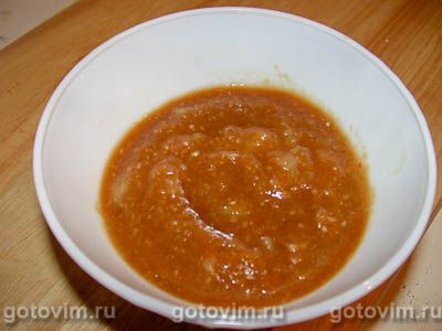 Мясо с острым соусом из ананаса