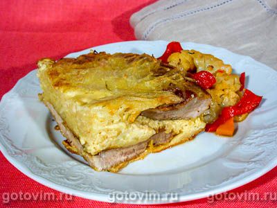 Мясо с картофельным суфле