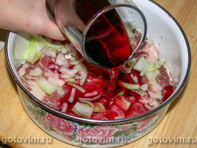 Мясо в красном вине Мясо в красном вине