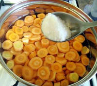 Морковный суп с грибами