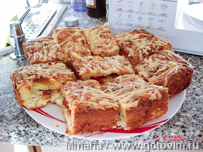 Пирог наливной с сыром