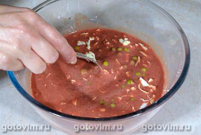 Куриный печеночный паштет с зеленым горошком Куриный печеночный паштет с зеленым горошком