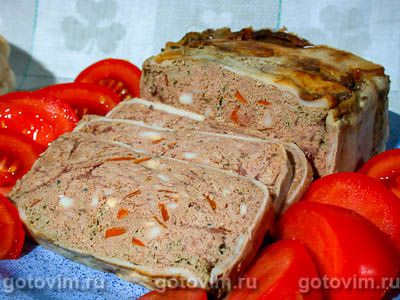 Печеный паштет из куриной печенки