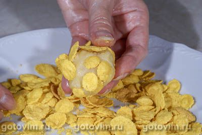 Печенье с кедровыми орешками и кукурузными хлопьями